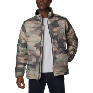 Columbia Omni-Heat Powder Lite Jacket Men’s Large Camo Green Insulated NWT 1X
